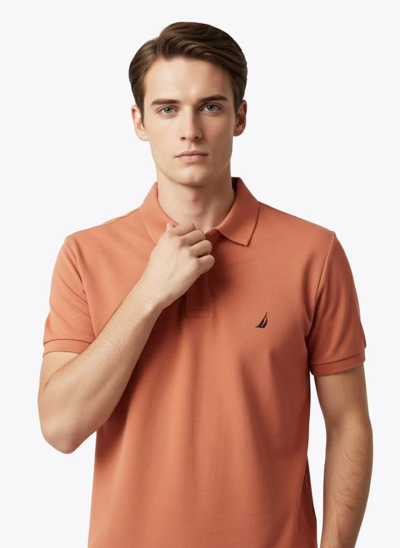 NAUTICA Men's Short Sleeve Solid Polo